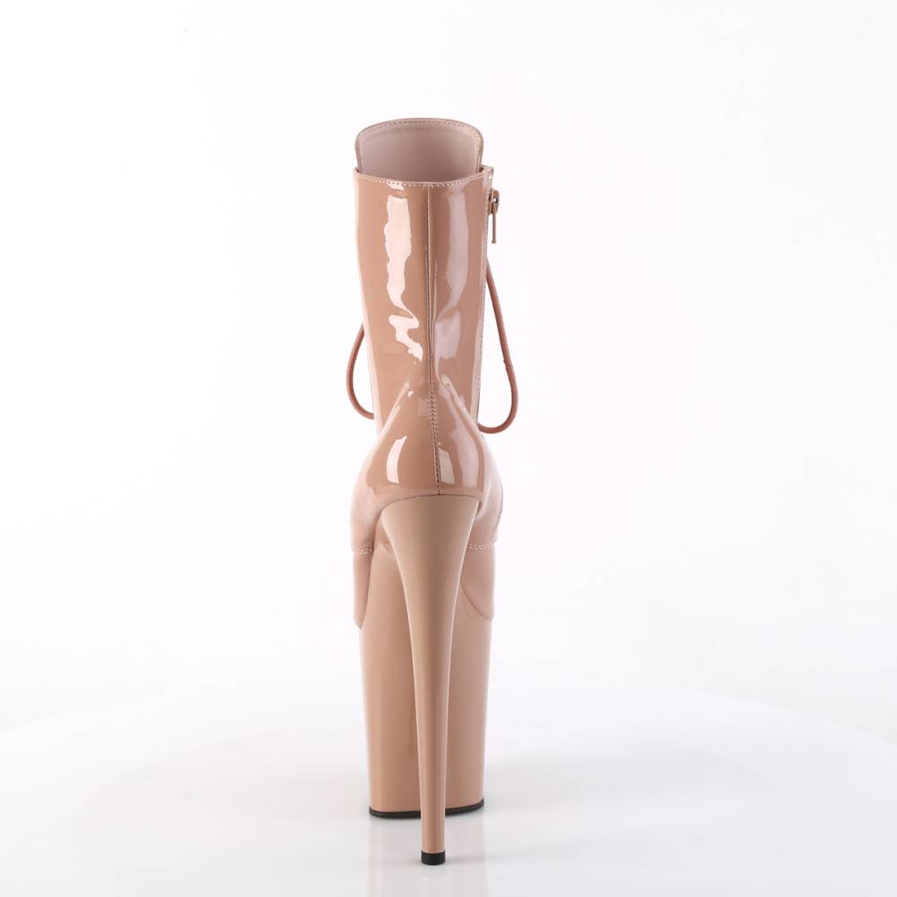 Pleaser - FLAMINGO1020 Bottes de plateforme, Pole dance chaussures - Crème Product image